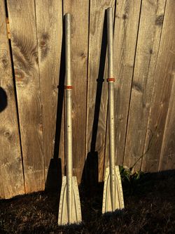 Vintage Aluminum Boat Oars