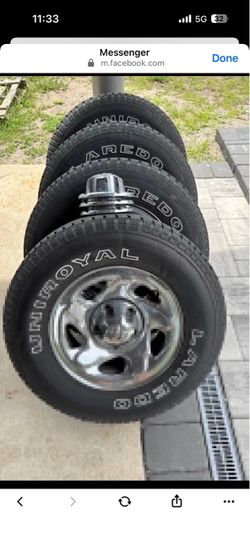 Dodge Ram Rims and Tires Like New $399 Price Firm