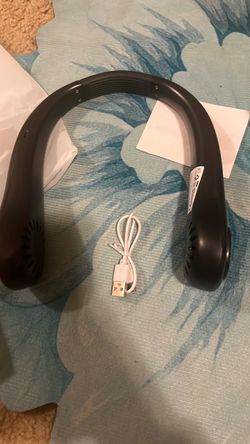 Portable Bladeless Neck Fan with USB Cable