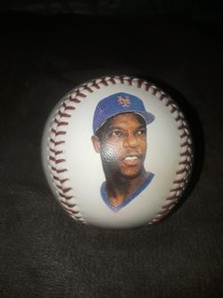 1990 Doc Gooden fotoball.