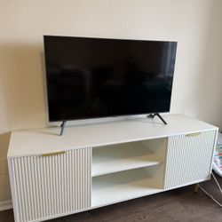 Modern White TV Stand