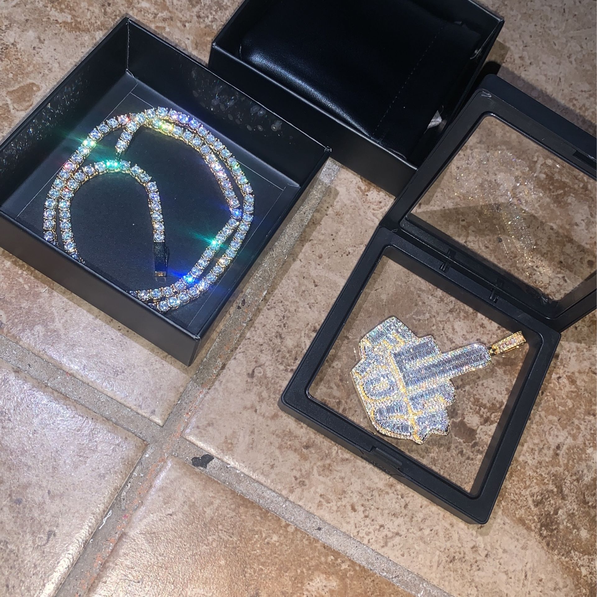 Diamond Rose Gold Tennis Chain