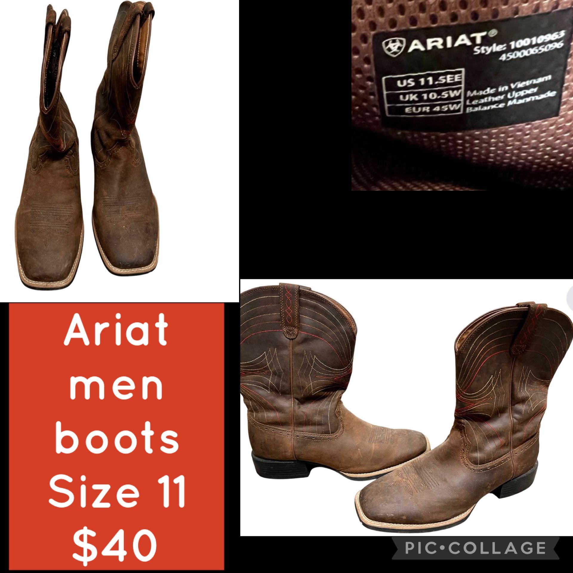 $40 Ariat men boots