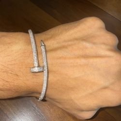 Cartier Nail Moissanite  Bracelet 