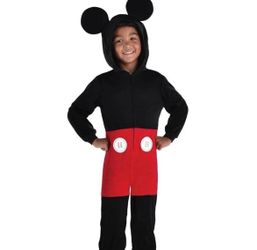 Kids Mickey Mouse Costume Hooded Jumpsuit Halloween Disney