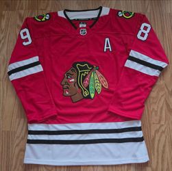 CONNOR BEDARD CHICAGO BLACKHAWKS RED JERSEY ALL STITCHED LG/XL