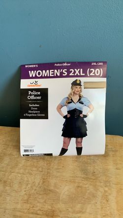 HALLOWEEN POLICE OFFICER COP ADULT SIZE 2XL COSTUME