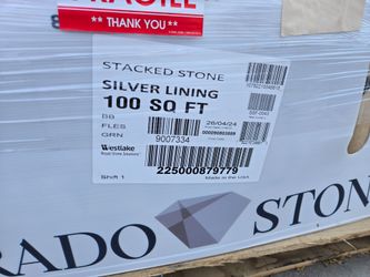 Silver lining stacked stone