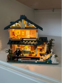 Retails $60 - Inbrixx kumamon bear Japanese house building block bricks puzzle girl boy toy (not Lego)