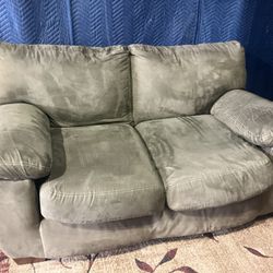 Green Velvet loveseat (DELIVERY AVAILABLE)