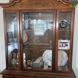 Antique China Set With Cabinet 
