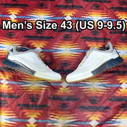 Ecco S-Three Golf Shoes - White & Blue Men’s Size 43 (US 9-9.5)