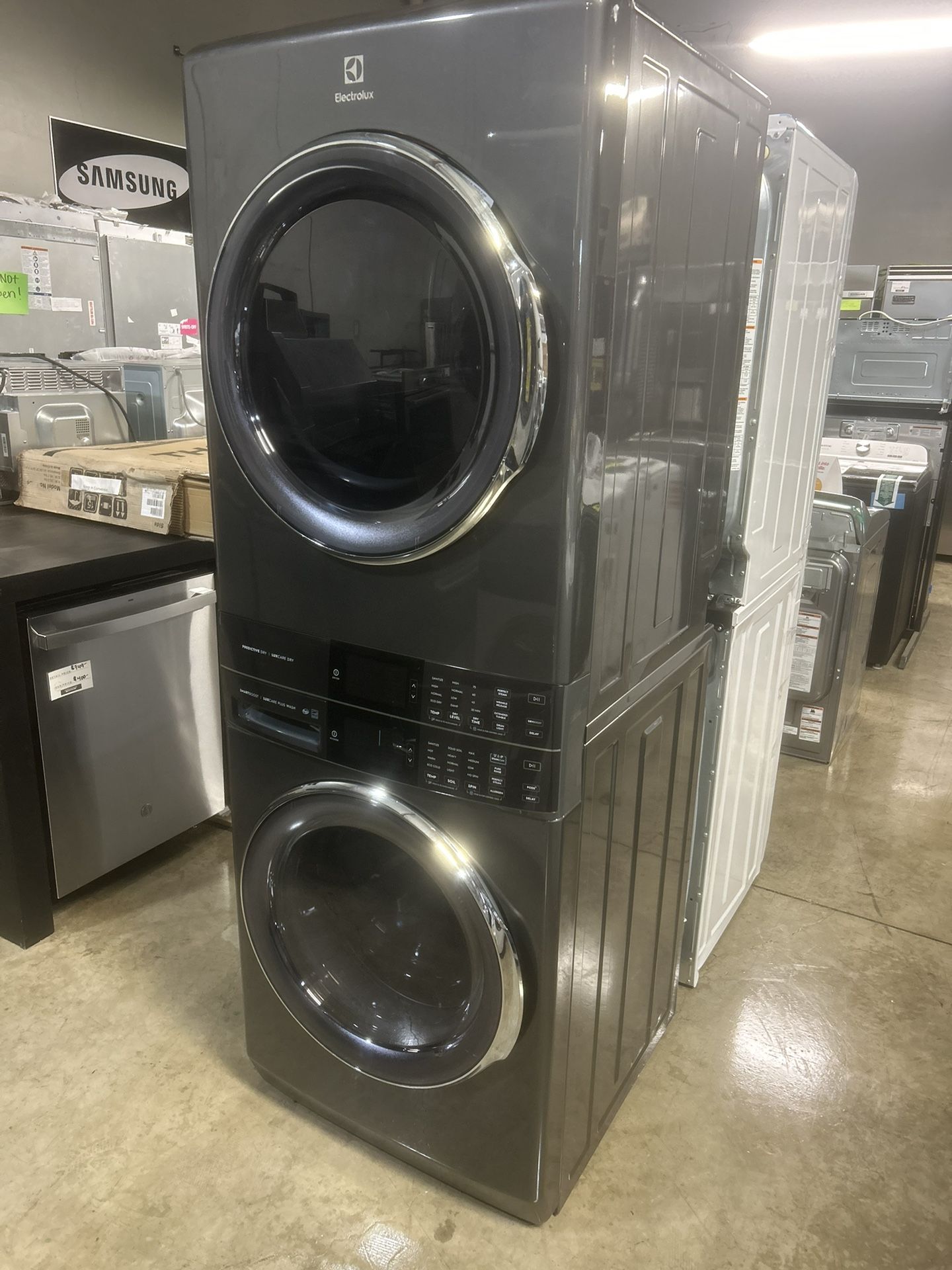 Electrolux Gas Stackable Washer Dryer Set