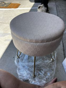 Champagne Storage Foot Stool
