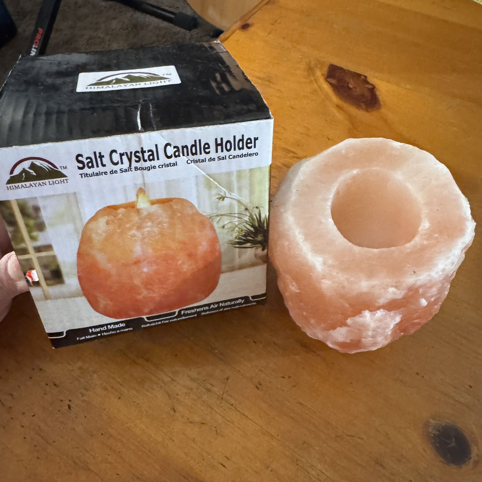 Himalayan Salt Crystal Candle Holder