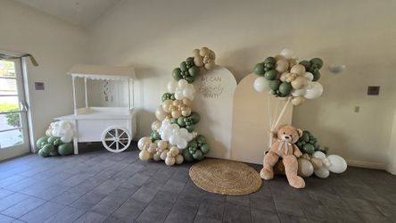 Babyshower Balloons, Dessert Cart, Candy Cart, Balloons