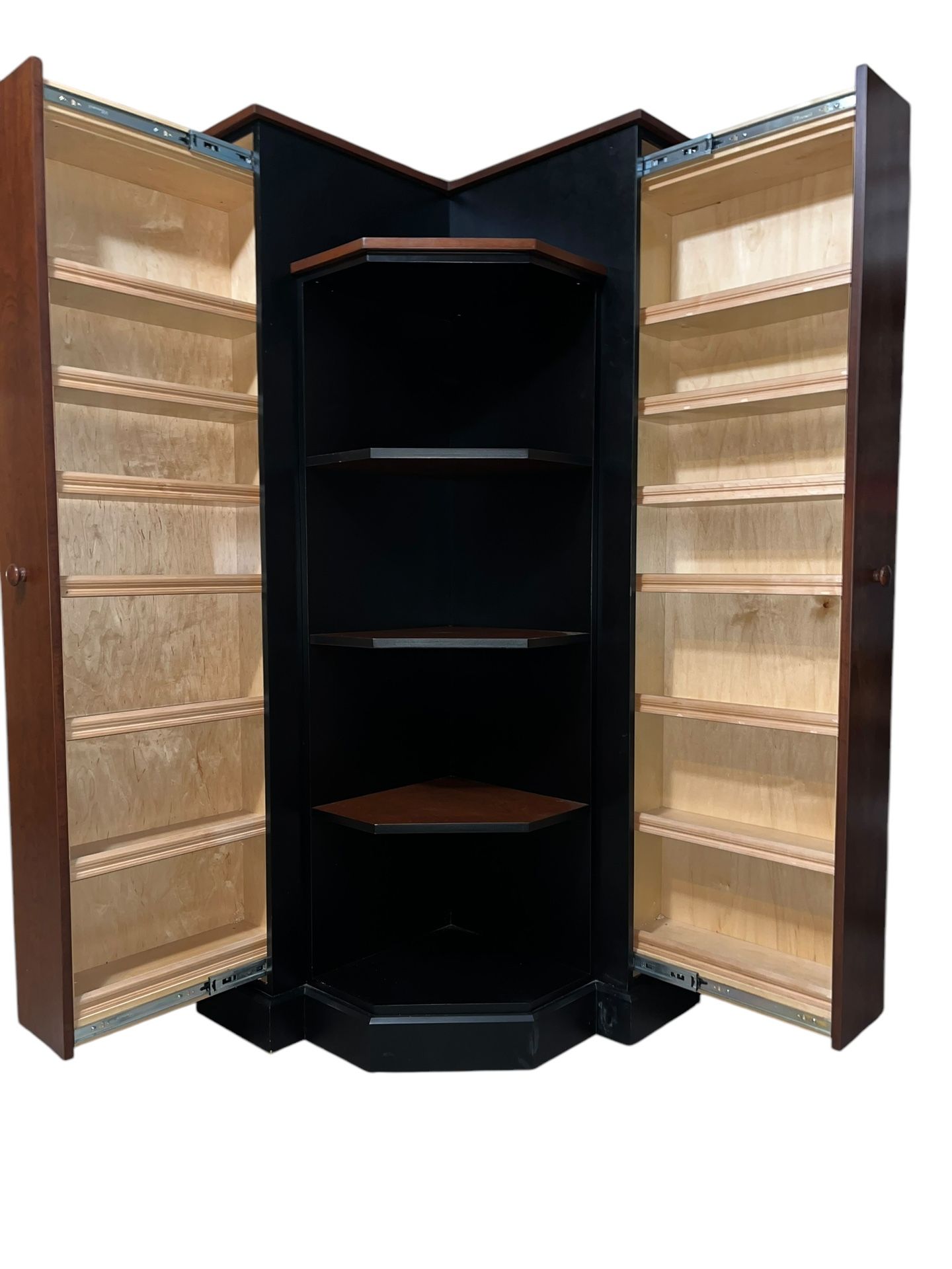 Corner Media Storage Bookcase DVD/CD Cabinet Hideaway for Sale in ...