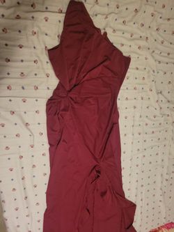 10 Medium Long Slit One Shoulder Dress