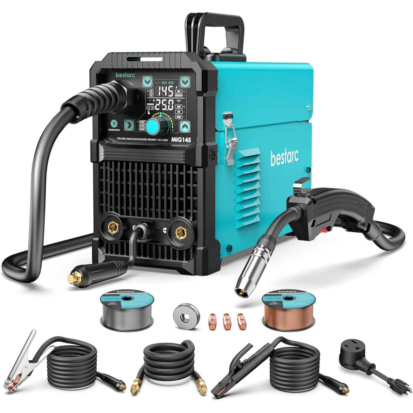 BESTARC 145 Amp MIG Welder 9th Gen w/ EXTRAS!!!