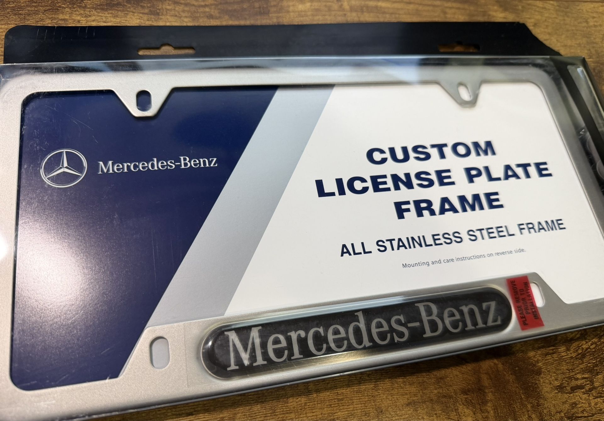 Mercedes Benz Custom License Plate Frame