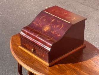 Antique Victorian Mahogany Stationery Box