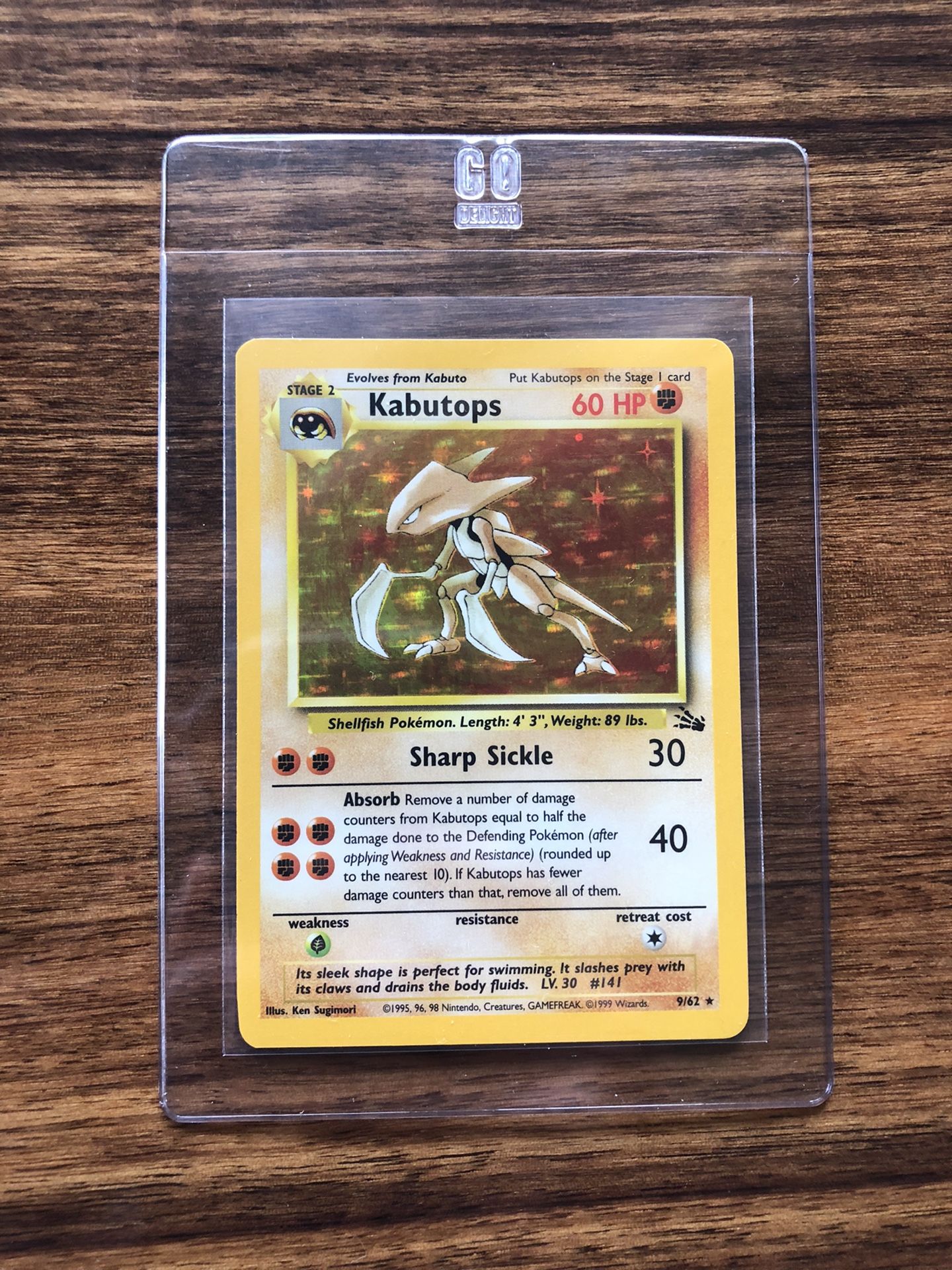 Kabutops 1999 Pokémon Card Holo