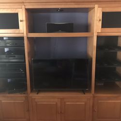 Beautiful Wooden Entertainment Center