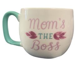 “Mom's the Boss” Porcelain Coffee/Tea Mug -  14oz