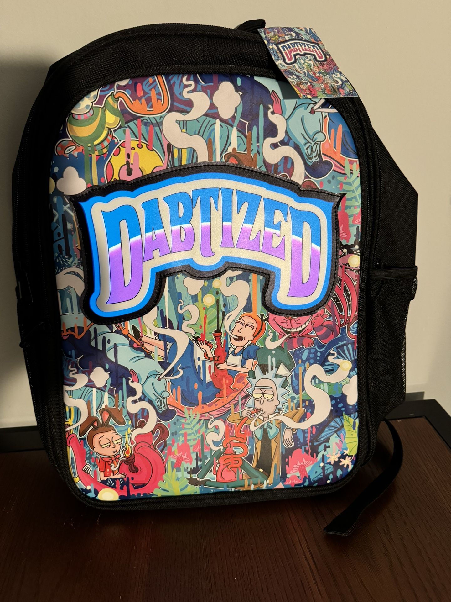 Dabtized Rick and Morty Light Up Backpack *NWT*