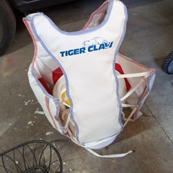 Tiger Claw Martial Arts Chest Protector (Size L) And Foam Headgear