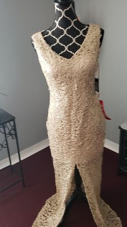 Gold marina dress