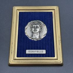 Vintage Donatello Plaque Silver Masterpieces of Italian Art Wall Hanging 1987