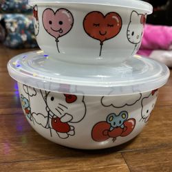 2 set hello Kitty container set
