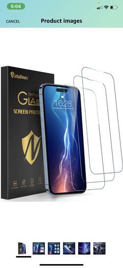 NatuBeau 3 Pack Compatible with iPhone 14 Pro Max Screen Protector 6.7", HD Clear Tempered Glass Screen Protector for iPhone 14 Pro Max, 9H Hardness,