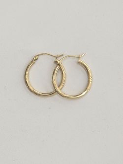 14kt Real Gold Hoop Earring