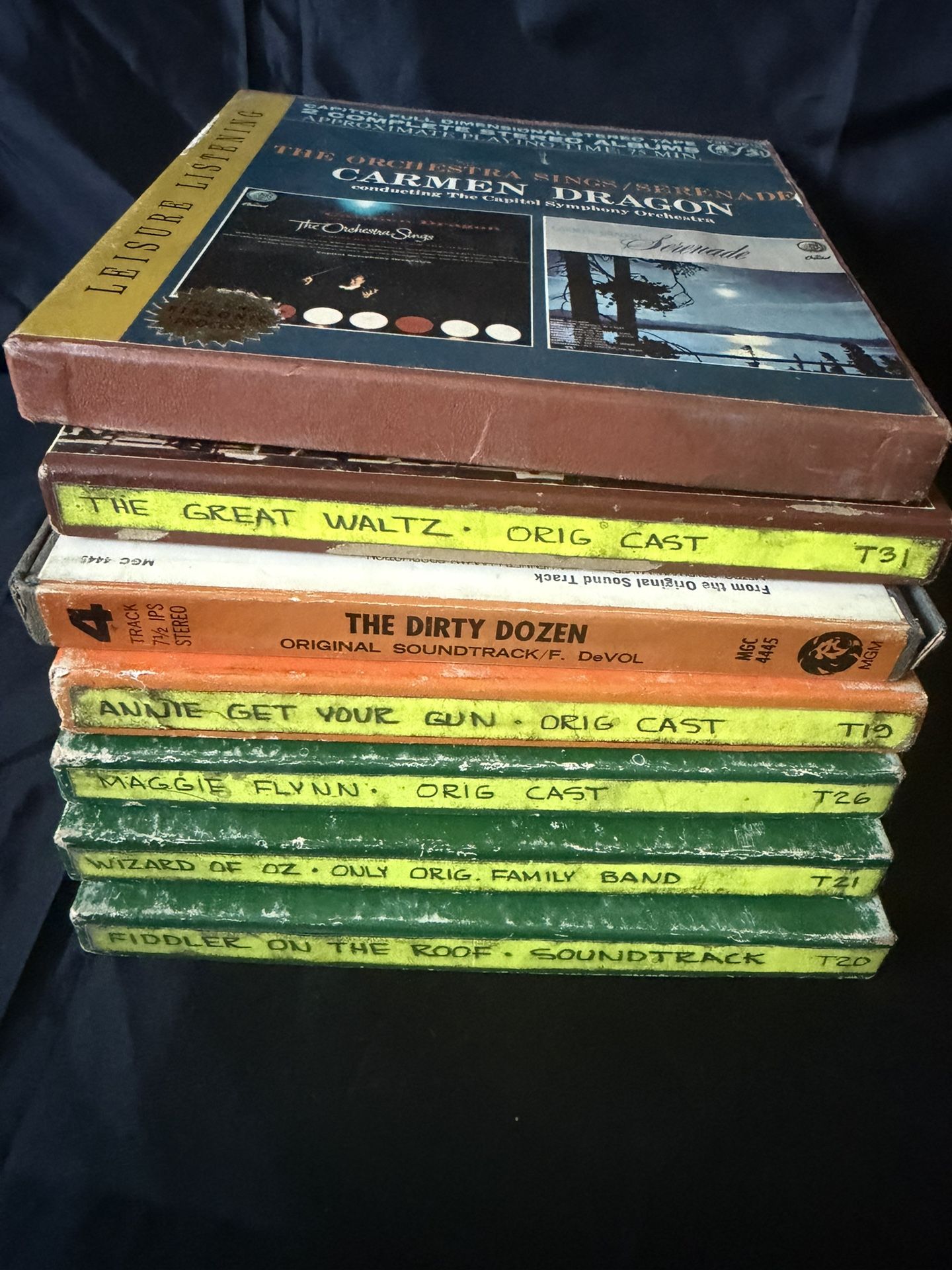 Lot Of 7 Reel to Reel Stereo Tapes