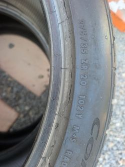 Used pair 275/35/20 Continental Tires