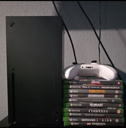 Xbox Series X Console with 2 Controllers and 10 Games