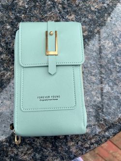 Forever Young Mint Green Purse & Wallet – Korean Design, Crossbody + wristlet