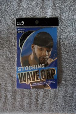 Black Mr. Durag Wave Cap – 360 Compression Stocking Cap for Waves | Breathable & Snug Fit
