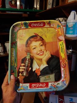 Old coke Coca-Cola tray.