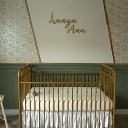 Brand New Baby Crib + Mattress + Accessories ($700 Value!) — Never Used