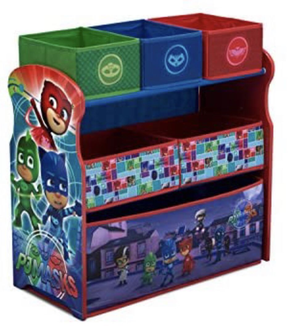 Delta Children 6-Bin Toy Storage Organizer, PJ Masks
