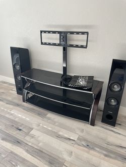 Tv Stand / Brand New Light Fixture 