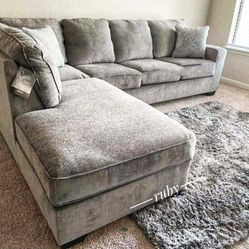 Color Options By Ashley Living Room Furniture Sectional Couch With Chaise| 39$ Down Payment@ Fastest Delivery 🚚 