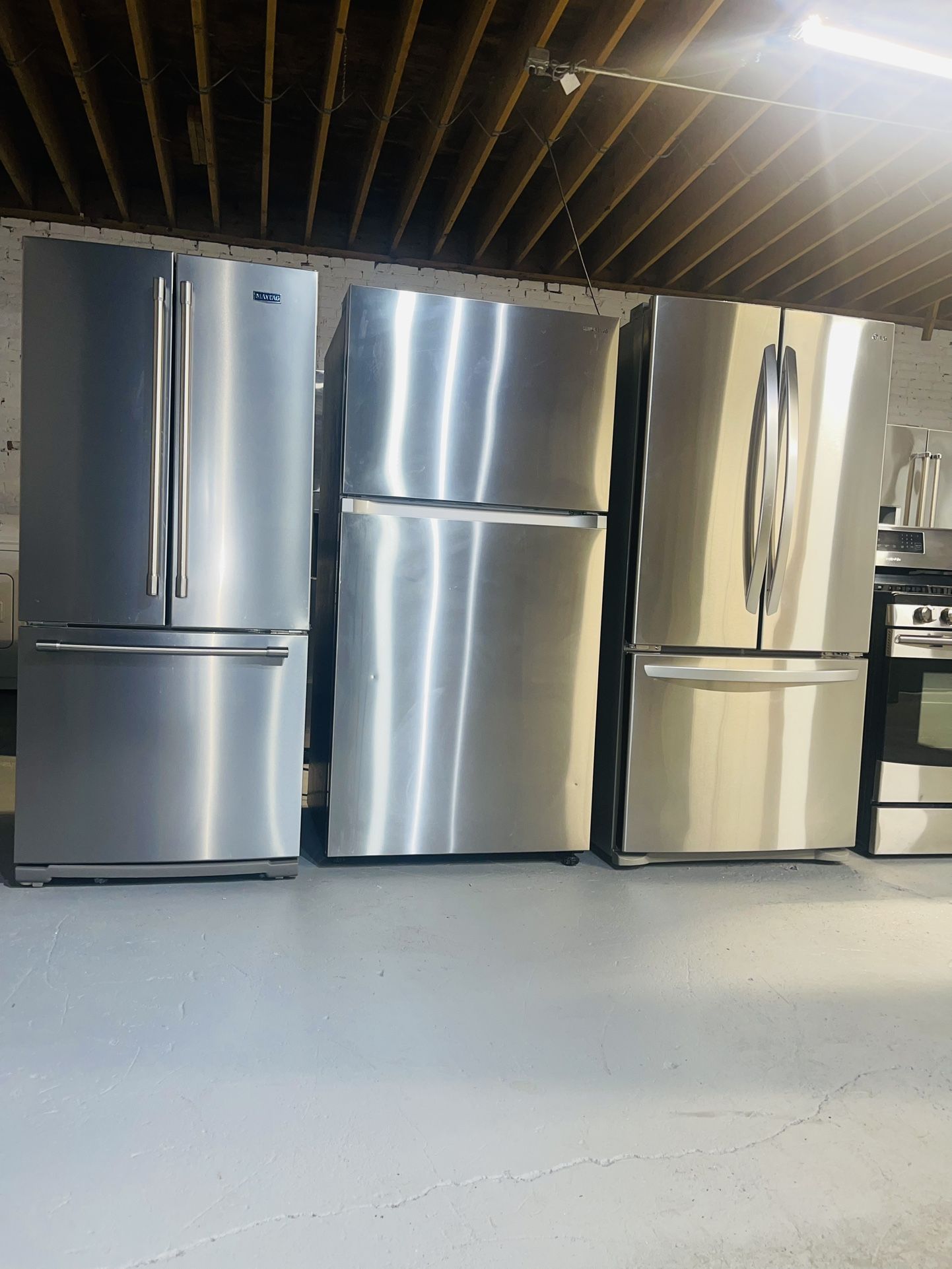 Used refrigerators of all brands from $450 to $850 are eligible for financing and have a 90-day warranty.