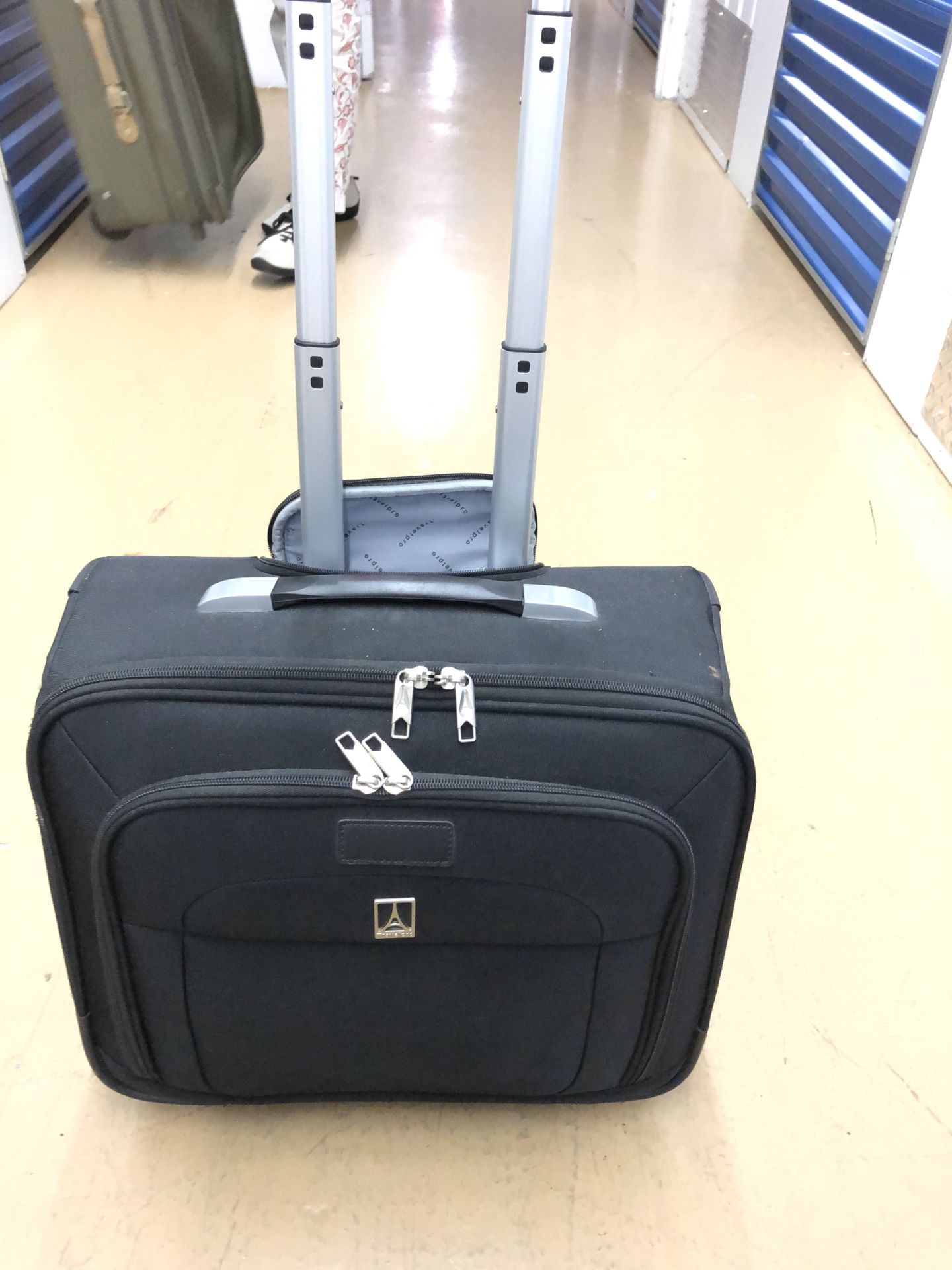 Small Rolling Case used as briefcase