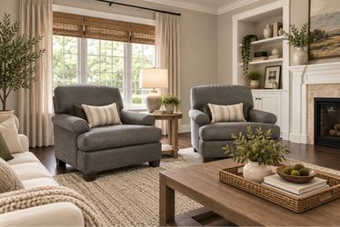 ROBIN BRUCE by ROWE OVERSIZED CLUB CHAIRS (pickup zip-code 20112) price both