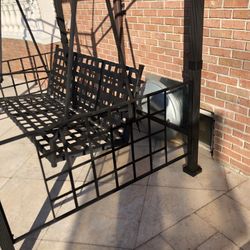 Outsunny 3-person Outdoor Daybed Gazebo Swing Chair