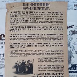 Bonnie And Clyde Gang Movie Poster Flyer Herald 